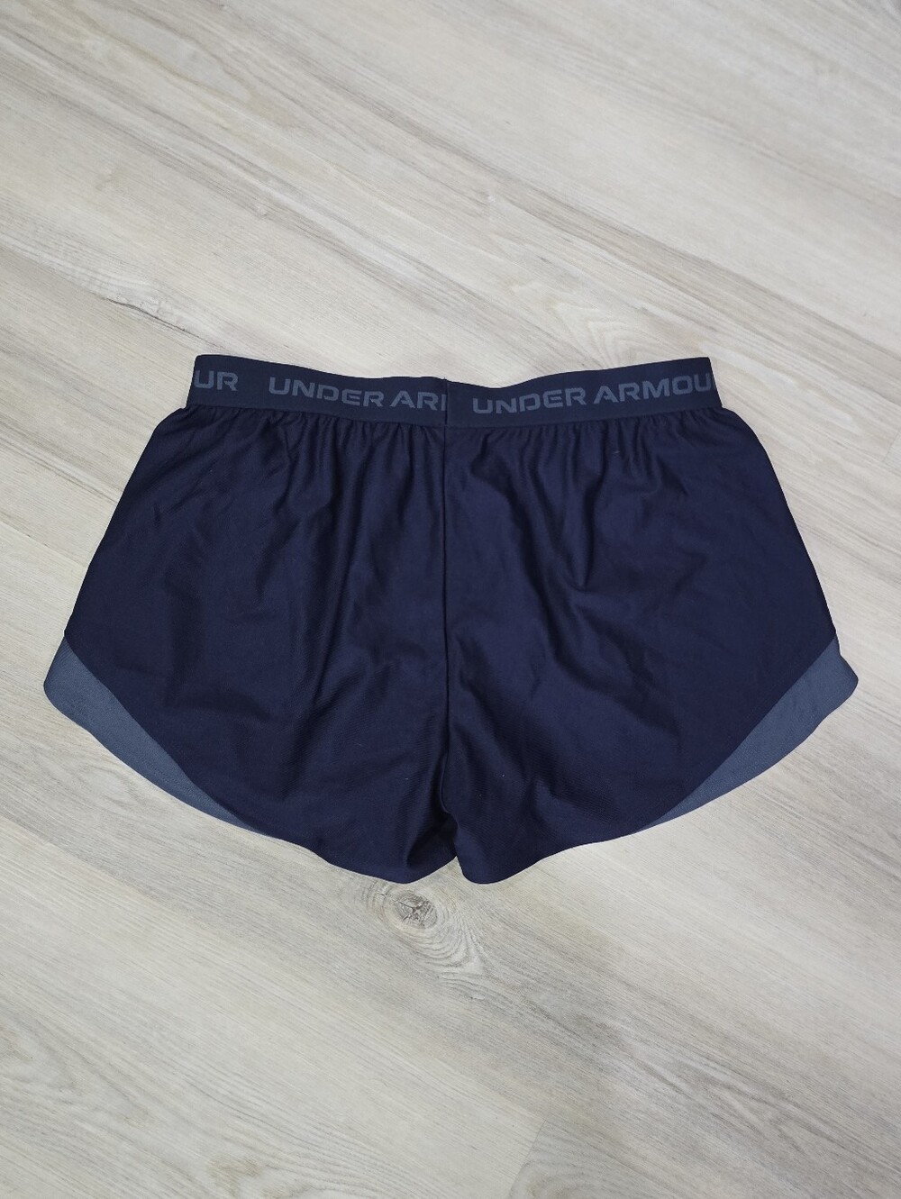 Under Armour Women's Navy Athletic Running Shorts Pockets Size L - Picture 4 of 5